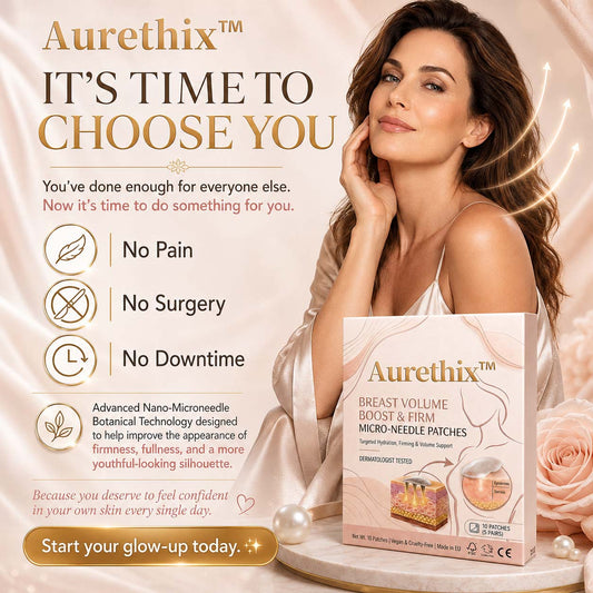 Aurethix™ Nano-Microneedle Bust Lift Patches ✨ — No Surgery Needed. For a firmer, fuller, more lifted-looking bust contour & renewed feminine confidence 💖