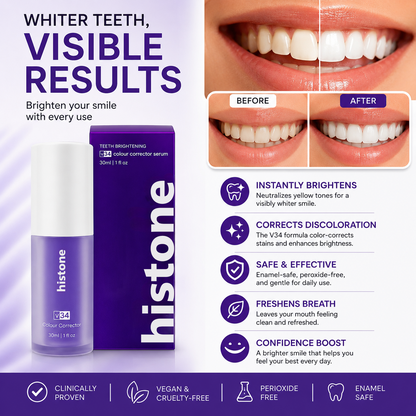 Histone® V34 Colour Corrector Serum – Instantly Brighter-Looking Smile