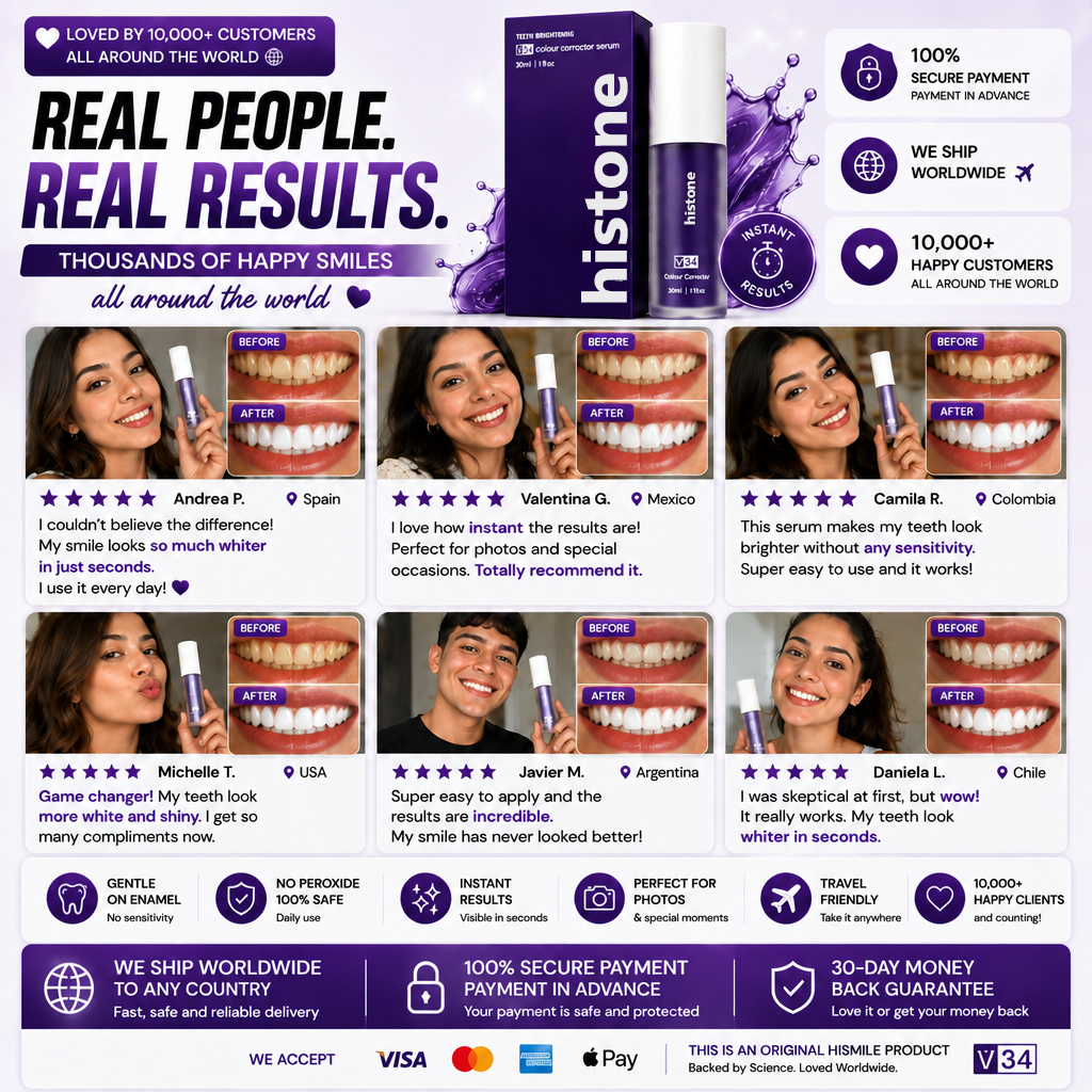 Histone® V34 Colour Corrector Serum – Instantly Brighter-Looking Smile