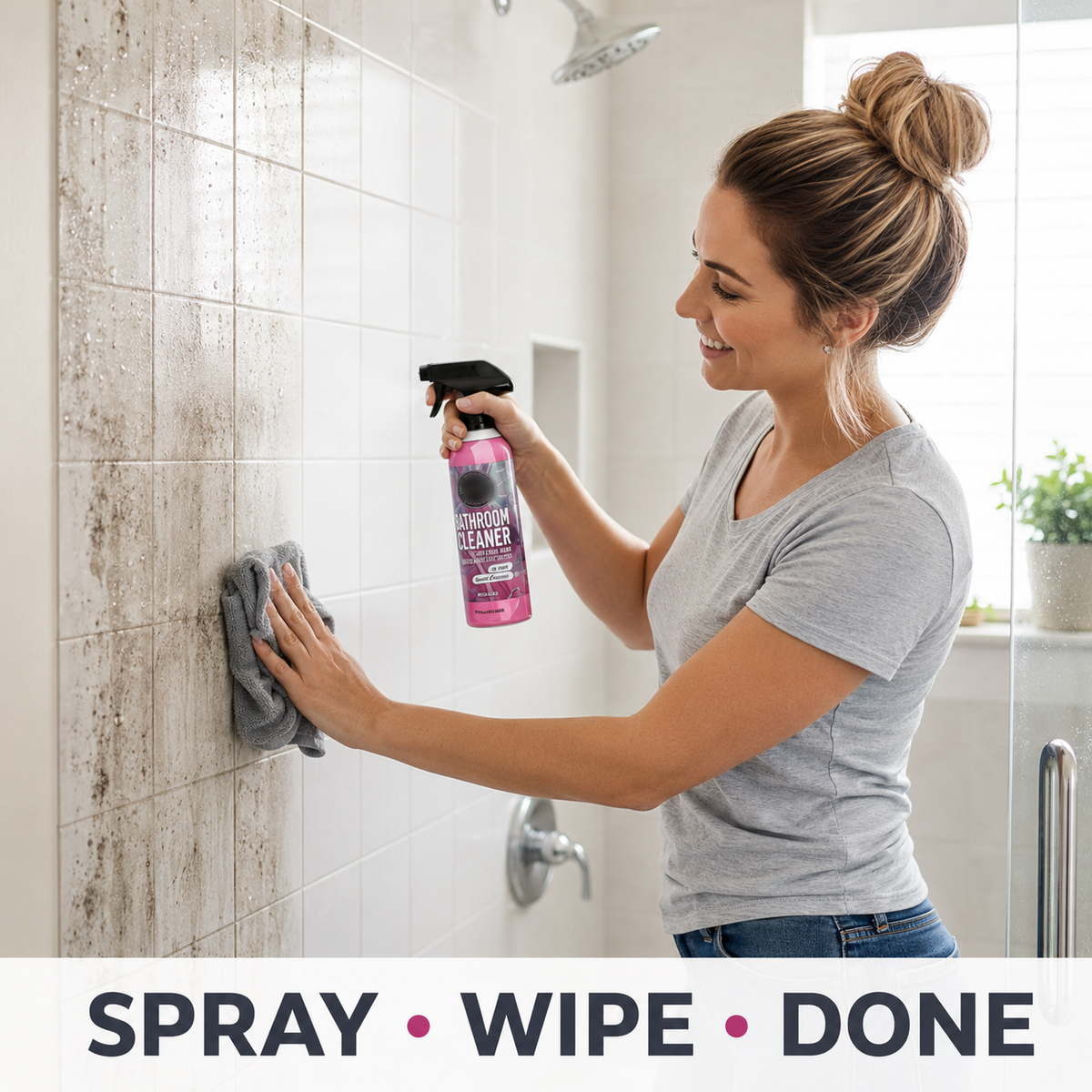 🔥Limited Time 50% OFF!✨500ML Bathroom Limescale & Mould Stain Cleaner – Multi-Surface Spray