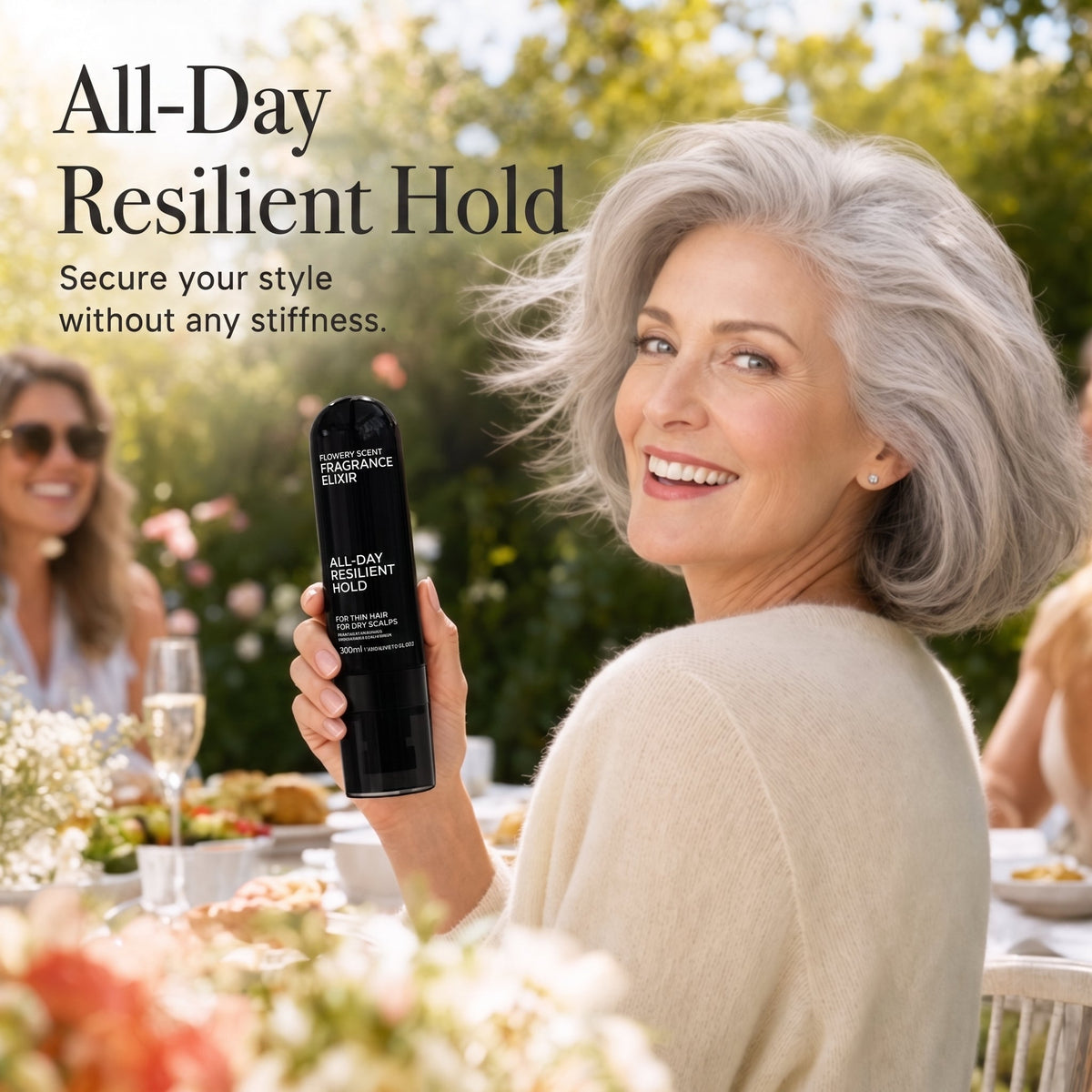 Peach-scented volumizing & setting spray