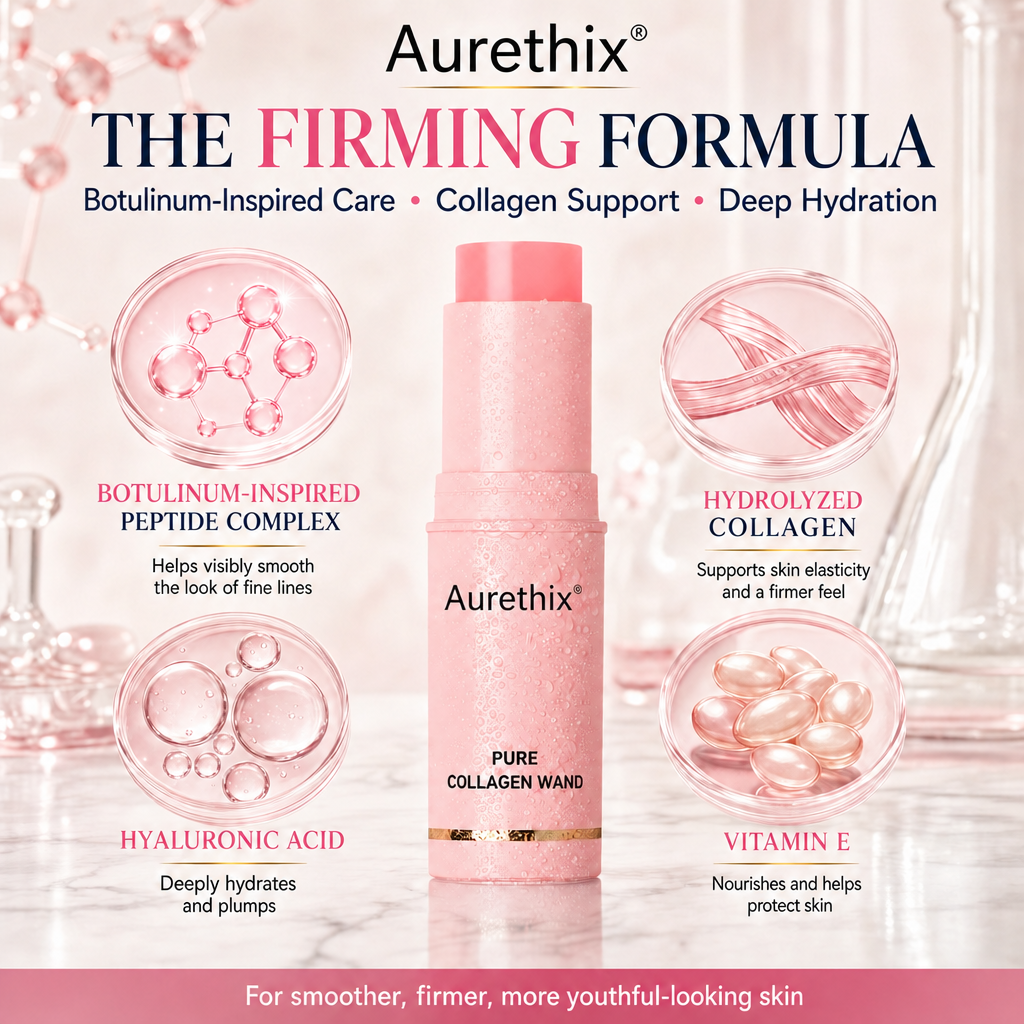Aurethix®🌸 Botulinum-Inspired Pure Collagen Firming Wand — Needle-Free Fine Line Smoothing, Firming & Plumping Skincare Balm
