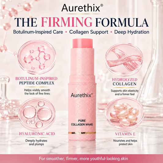 Aurethix®🌸 Botulinum-Inspired Pure Collagen Firming Wand — Needle-Free Fine Line Smoothing, Firming & Plumping Skincare Balm