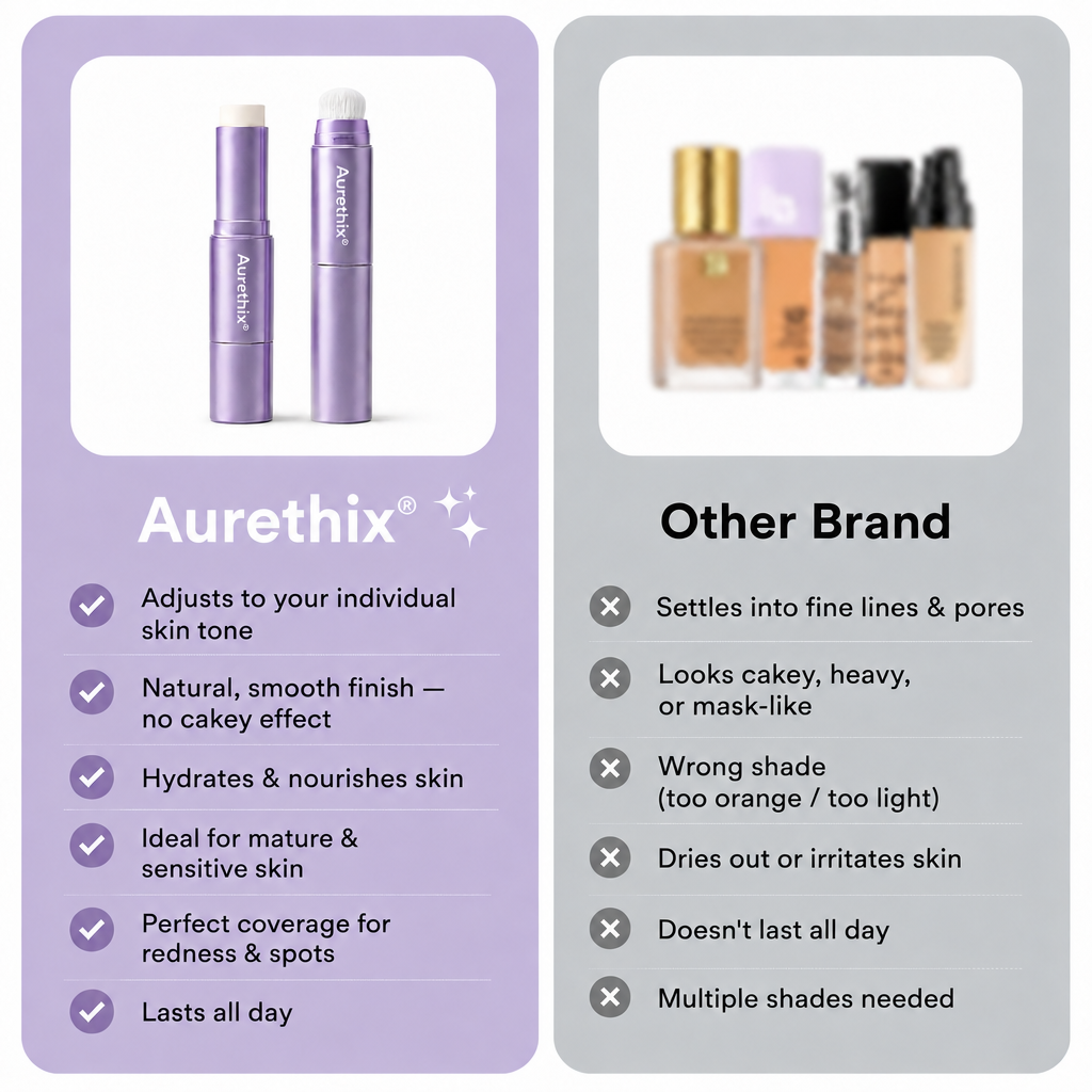 Aurethix®Changing Foundation Stick - The stick that makes mature skin glow again