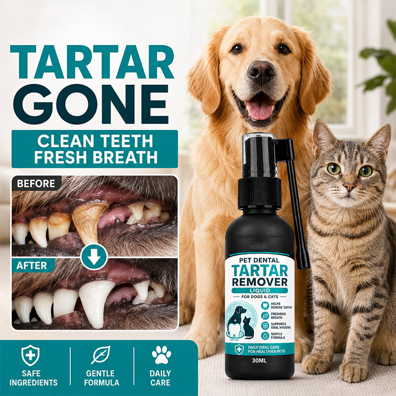 🐾Gentle Pet Dental Cleaning Spray🐕Vet‑Formulated Tartar Remover Spray for Dogs & Cats, Safe Oral Care Solution to Eliminate Bad Breath & Reduce Plaque